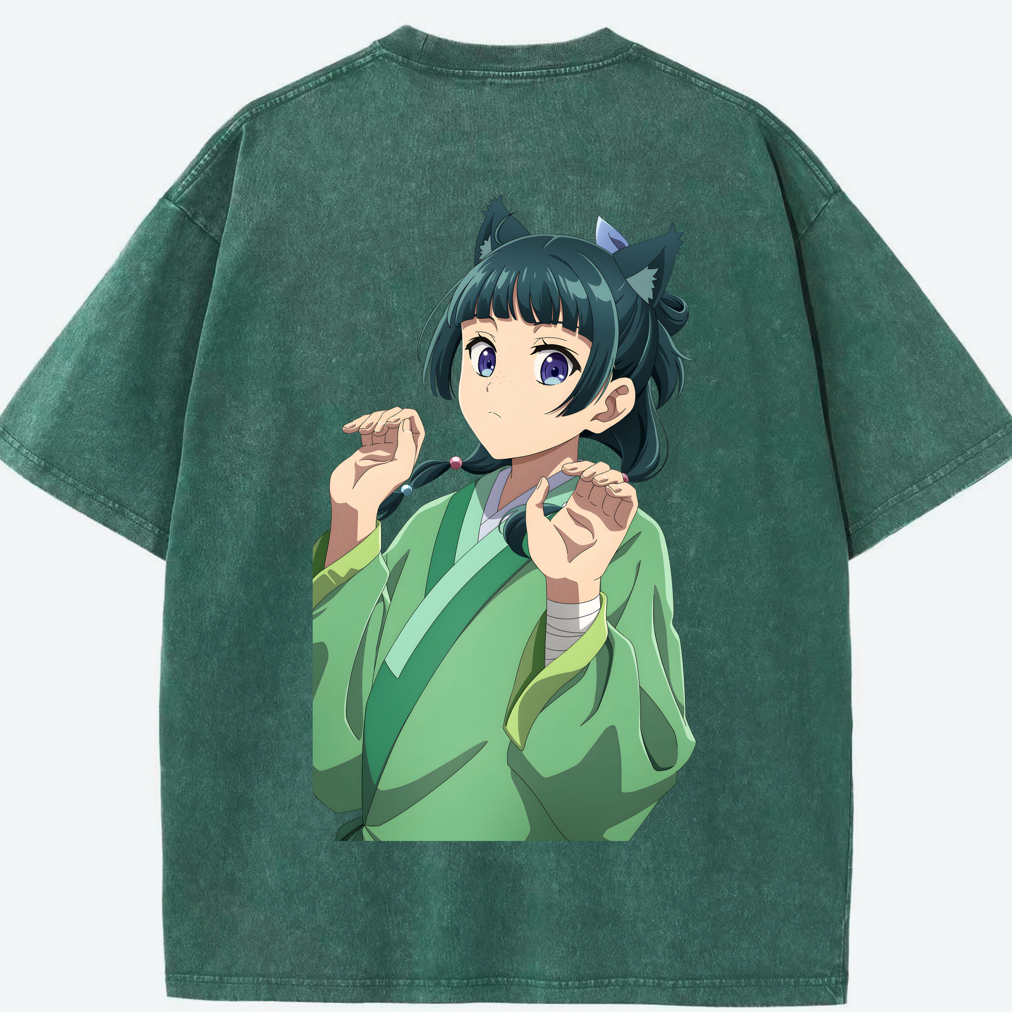 （画像用） 薬屋のひとりごと The Apothecary Diaries 綿100% ヴィンテージ風 半袖Tシャツ（背面プリント）